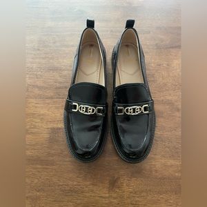 New- Sam Edelman black leather loafer